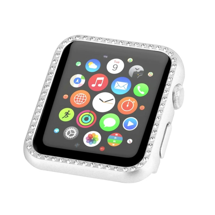 For Apple Watch Series SE 2&6&SE&5&4 40mm Aluminum Alloy Diamond Watch Protective Case