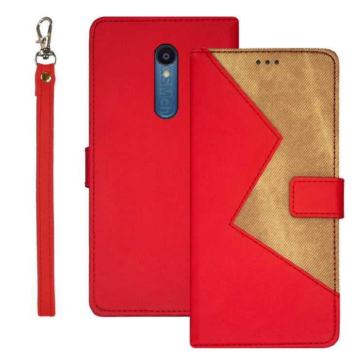 For Sharp Rouvo V idewei Two-color Splicing Leather Phone Case