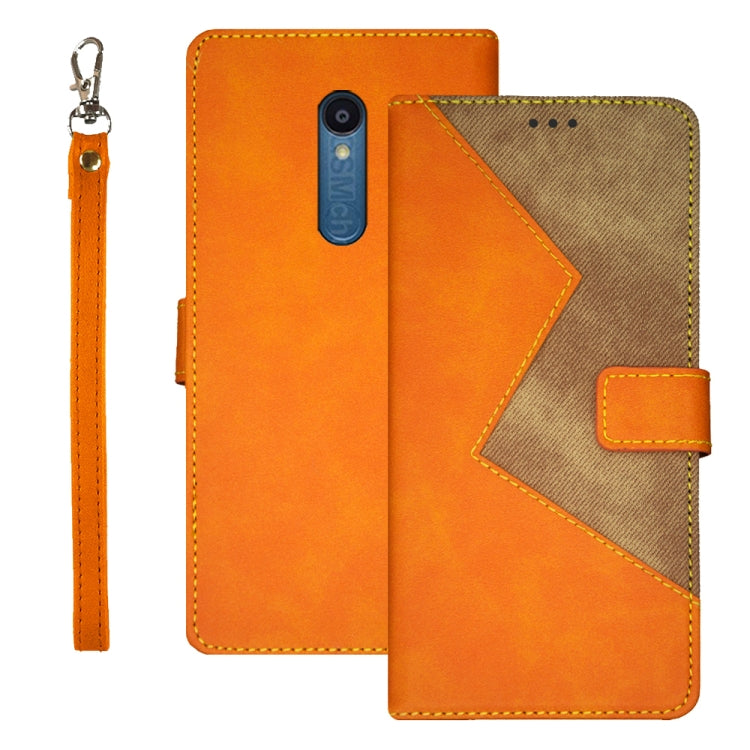 For Sharp Rouvo V idewei Two-color Splicing Leather Phone Case