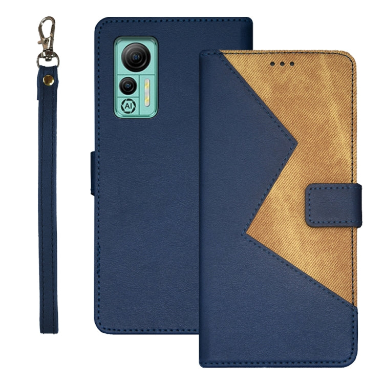 For Ulefone Note 14 idewei Two-color Splicing Leather Phone Case