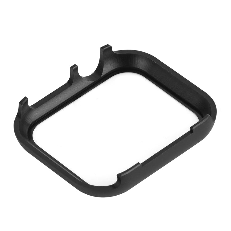 For Apple Watch Series 8&7 41mm Metal Frame + Tempered Glass Protector Case