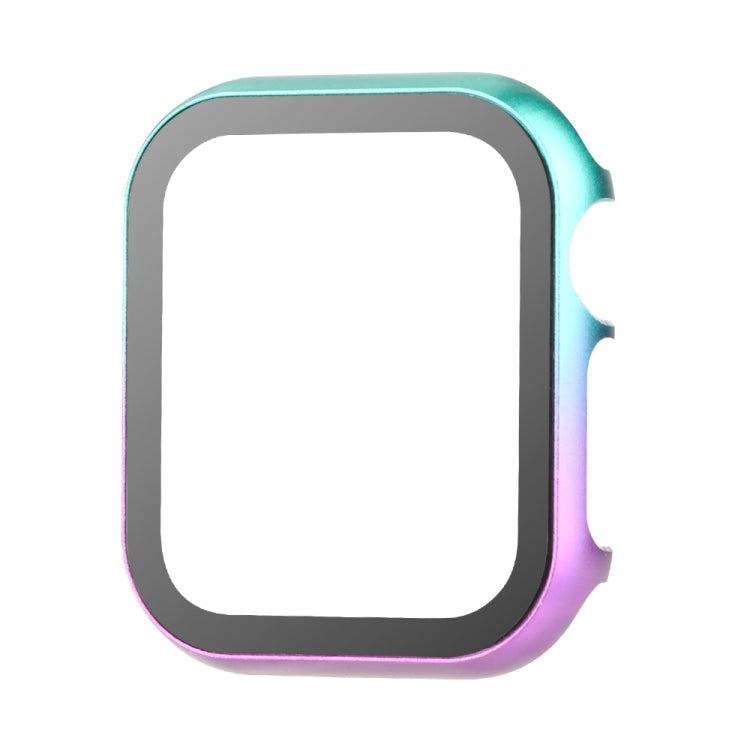 For Apple Watch Series SE 2&6&SE&5&4 40mm Metal Frame + Tempered Glass Protector Case