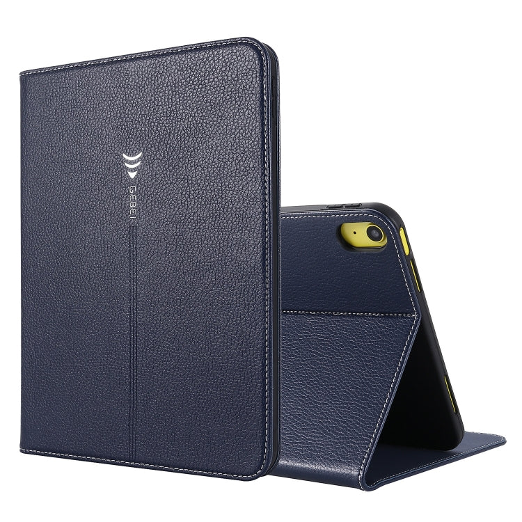 For iPad 10th Gen 10.9 2022 GEBEI Silk Texture Flip Tablet Leather Case