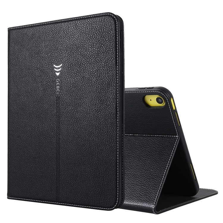 For iPad 10th Gen 10.9 2022 GEBEI Silk Texture Flip Tablet Leather Case