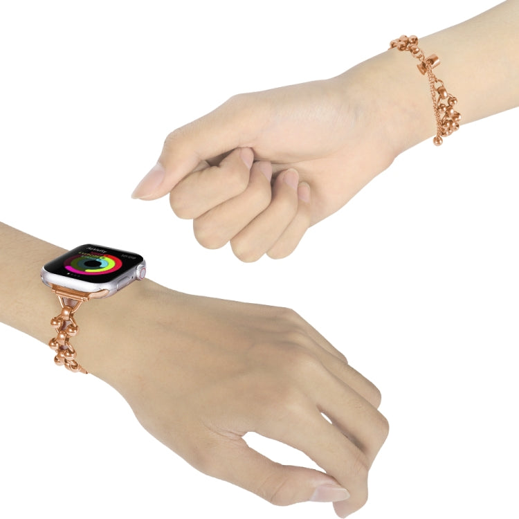 Steel Ball Chain Watch Band For Apple Watch Ultra 49mm&Watch Ultra 2 49mm / Series 9&8&7 45mm / SE 3&SE 2&6&SE&5&4 44mm / 3&2&1 42mm