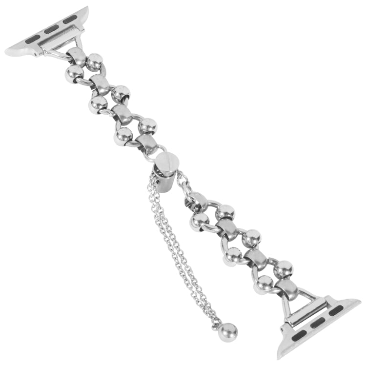 Steel Ball Chain Watch Band For Apple Watch Series 9&8&7 41mm / SE 3&SE 2&6&SE&5&4 40mm / 3&2&1 38mm