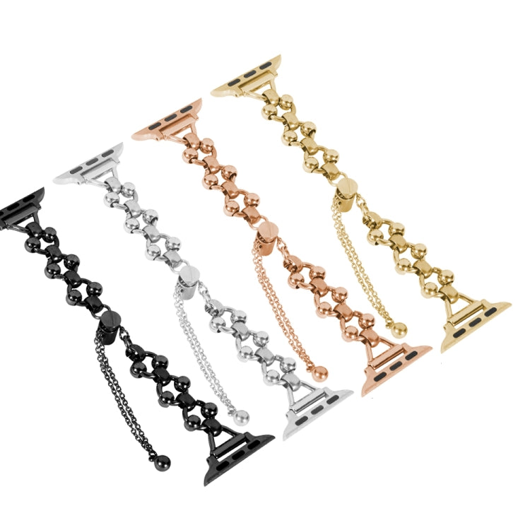 Steel Ball Chain Watch Band For Apple Watch Series 9&8&7 41mm / SE 3&SE 2&6&SE&5&4 40mm / 3&2&1 38mm