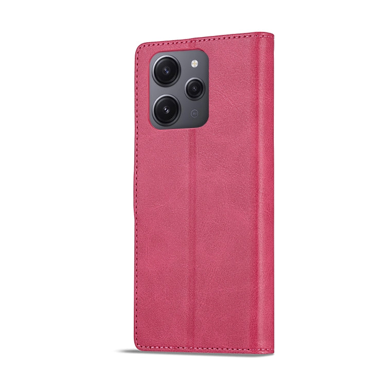 For Xiaomi Redmi 12 4G Global LC.IMEEKE Calf Texture Leather Phone Case