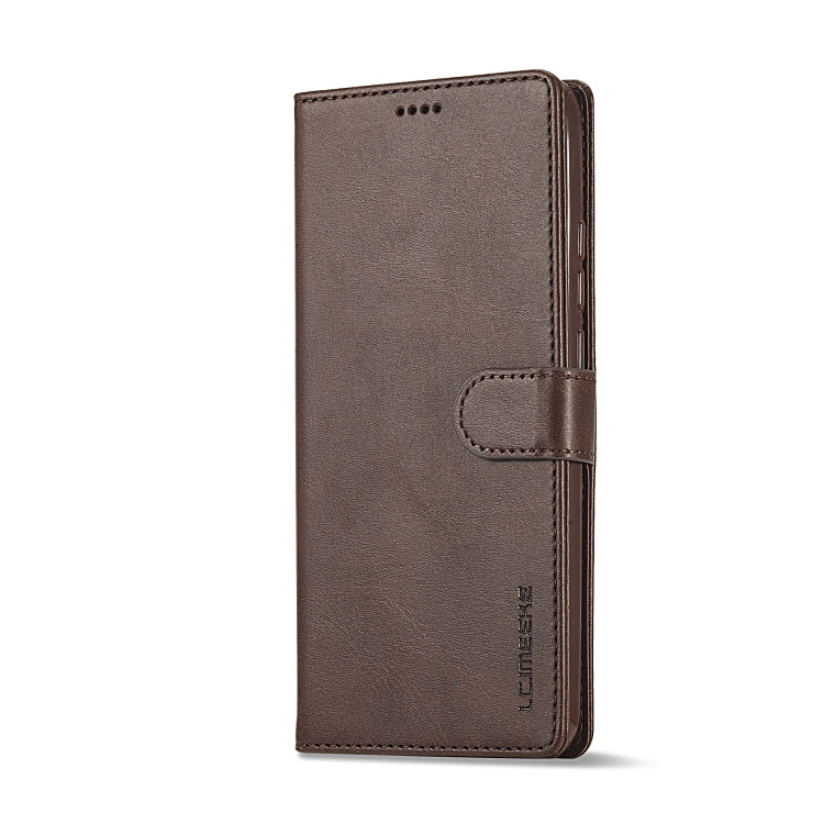 For Xiaomi Redmi 12 4G Global LC.IMEEKE Calf Texture Leather Phone Case