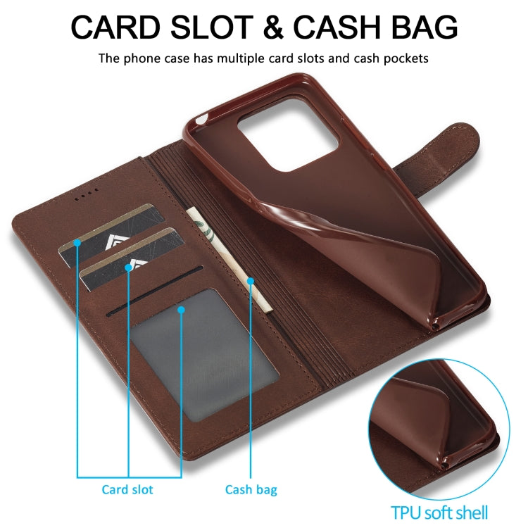 For Xiaomi Redmi 12 4G Global LC.IMEEKE Calf Texture Leather Phone Case