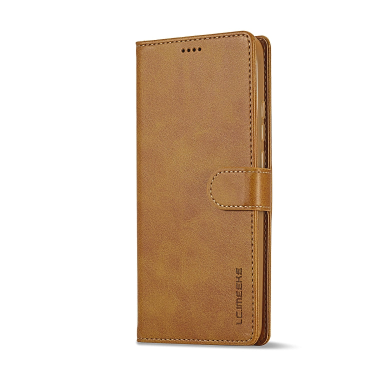 For Xiaomi Redmi 12 4G Global LC.IMEEKE Calf Texture Leather Phone Case