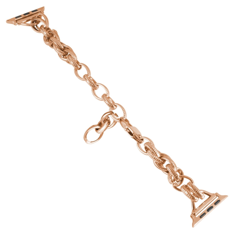 Metal Ripple Twist Chain Watch Band For Apple Watch Ultra 49mm&Watch Ultra 2 49mm / Series 9&8&7 45mm / SE 3&SE 2&6&SE&5&4 44mm / 3&2&1 42mm