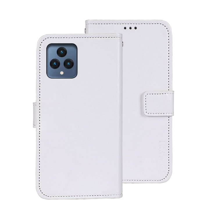 For T-Mobile REVVL 6 5G idewei Crazy Horse Texture Leather Phone Case with Holder