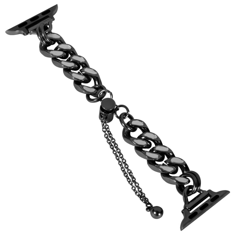 Metal Night Light Chain Watch Band For Apple Watch Series 9&8&7 41mm / SE 3&SE 2&6&SE&5&4 40mm / 3&2&1 38mm