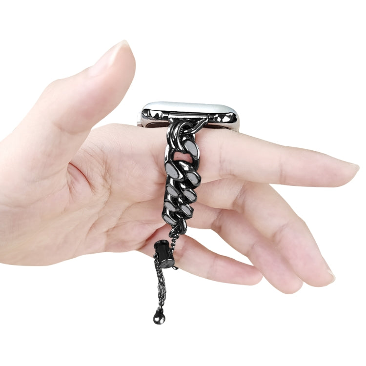 Metal Night Light Chain Watch Band For Apple Watch Series 9&8&7 41mm / SE 3&SE 2&6&SE&5&4 40mm / 3&2&1 38mm