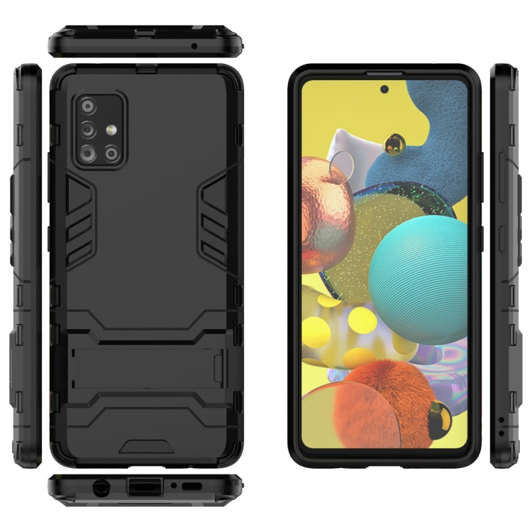 For Galaxy A51 5G PC + TPU Shockproof Protective Case with Holder