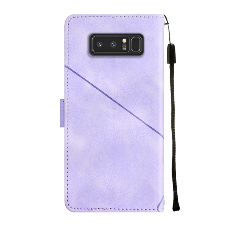For Samsung Galaxy Note8 Skin-feel Embossed Leather Phone Case