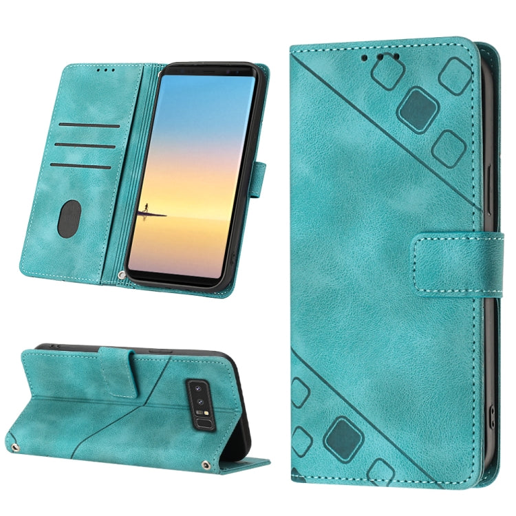 For Samsung Galaxy Note8 Skin-feel Embossed Leather Phone Case