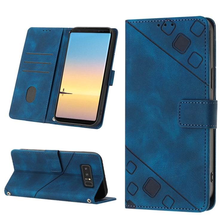 For Samsung Galaxy Note8 Skin-feel Embossed Leather Phone Case