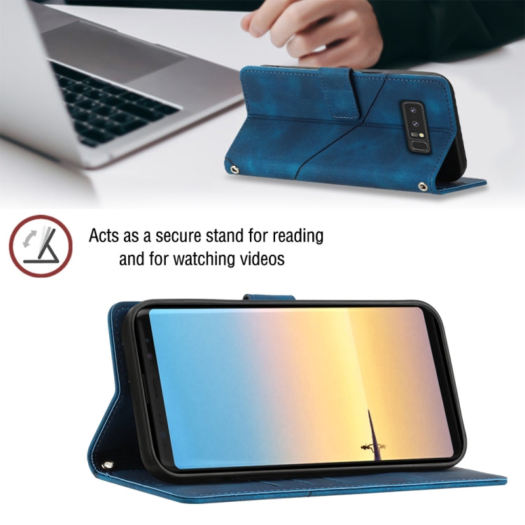 For Samsung Galaxy Note8 Skin-feel Embossed Leather Phone Case