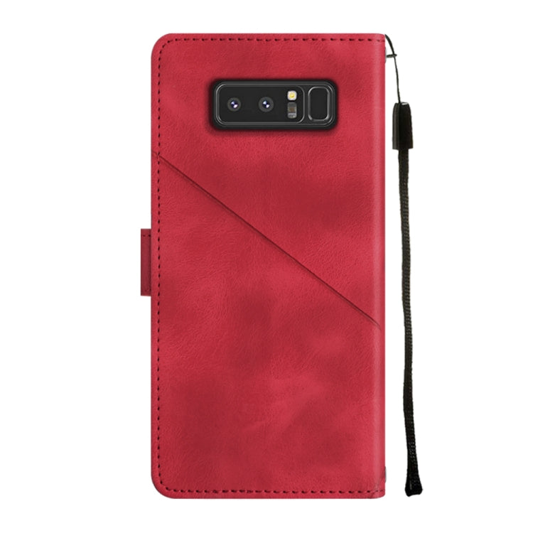 For Samsung Galaxy Note8 Skin-feel Embossed Leather Phone Case