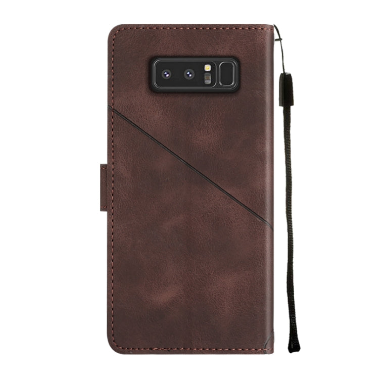 For Samsung Galaxy Note8 Skin-feel Embossed Leather Phone Case