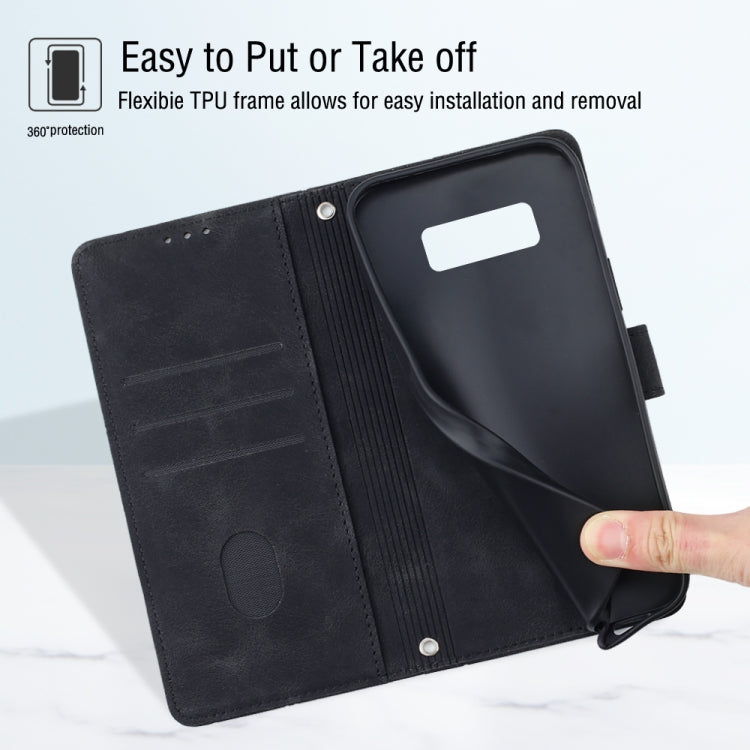 For Samsung Galaxy Note8 Skin-feel Embossed Leather Phone Case