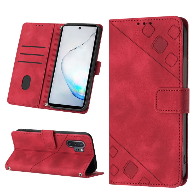 For Samsung Galaxy Note10 Pro / Note10 Pro 5G / Note10+ Skin-feel Embossed Leather Phone Case