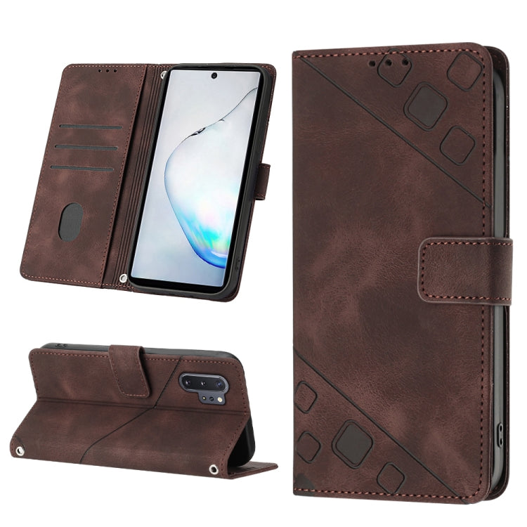 For Samsung Galaxy Note10 Pro / Note10 Pro 5G / Note10+ Skin-feel Embossed Leather Phone Case