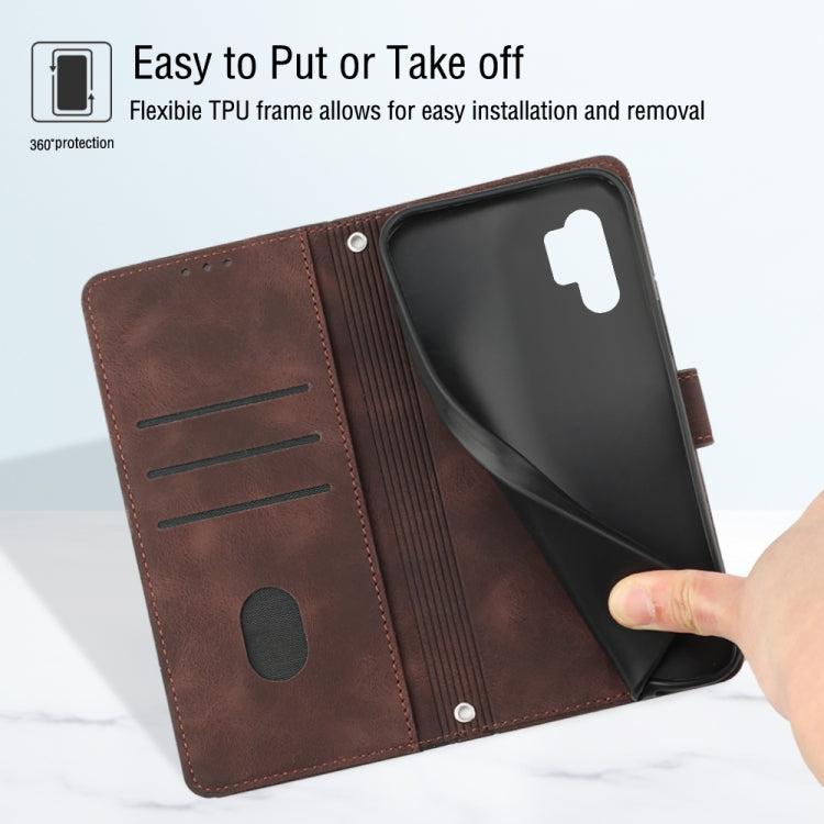 For Samsung Galaxy Note10 Pro / Note10 Pro 5G / Note10+ Skin-feel Embossed Leather Phone Case