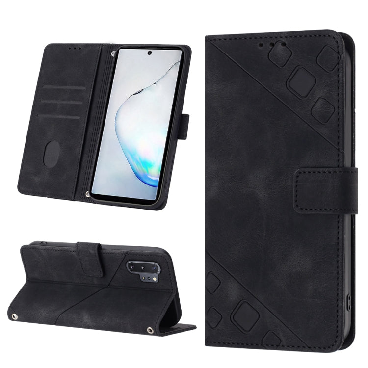 For Samsung Galaxy Note10 Pro / Note10 Pro 5G / Note10+ Skin-feel Embossed Leather Phone Case
