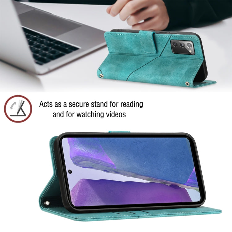 For Samsung Galaxy Note20 Skin-feel Embossed Leather Phone Case