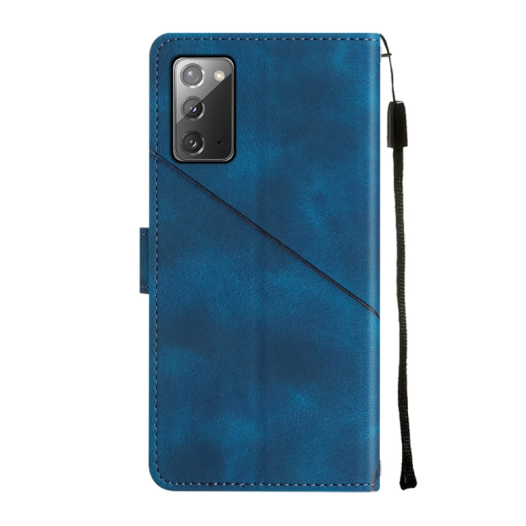 For Samsung Galaxy Note20 Skin-feel Embossed Leather Phone Case