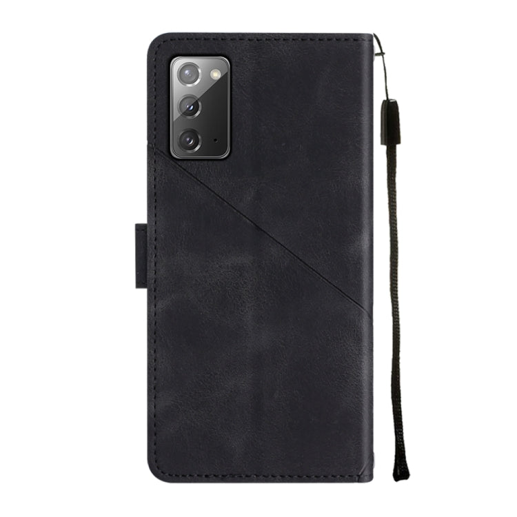 For Samsung Galaxy Note20 Skin-feel Embossed Leather Phone Case
