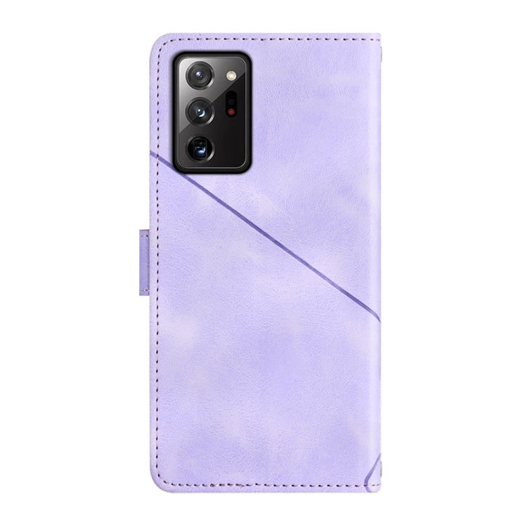 For Samsung Galaxy Note20 Ultra Skin-feel Embossed Leather Phone Case