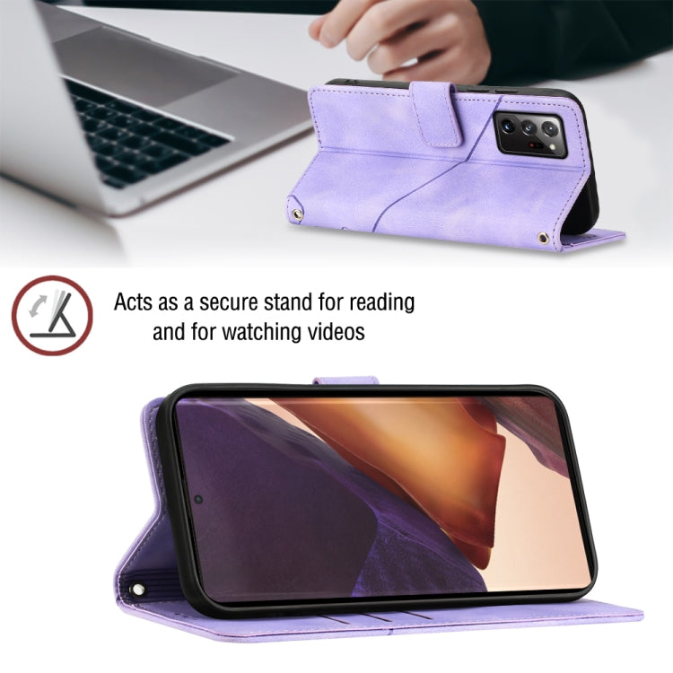 For Samsung Galaxy Note20 Ultra Skin-feel Embossed Leather Phone Case