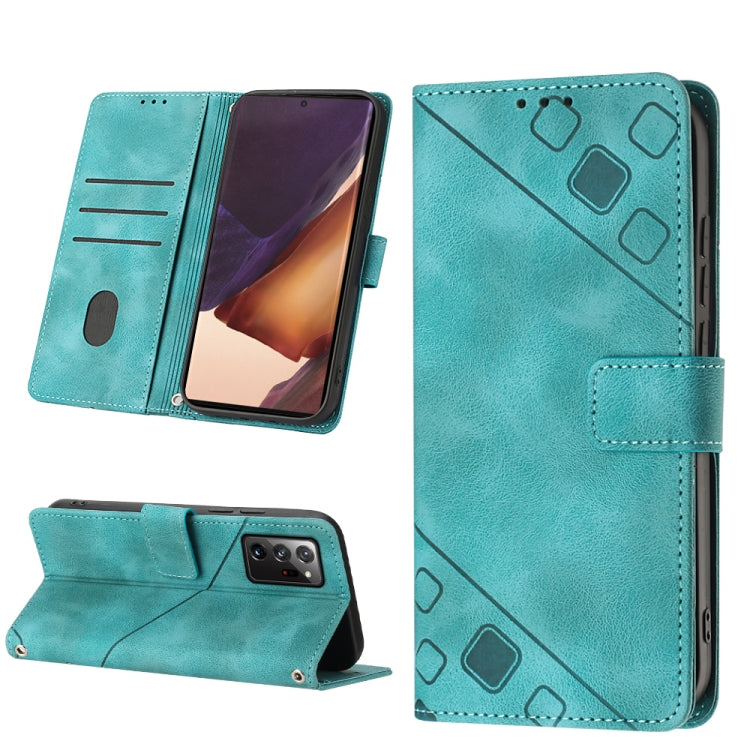 For Samsung Galaxy Note20 Ultra Skin-feel Embossed Leather Phone Case