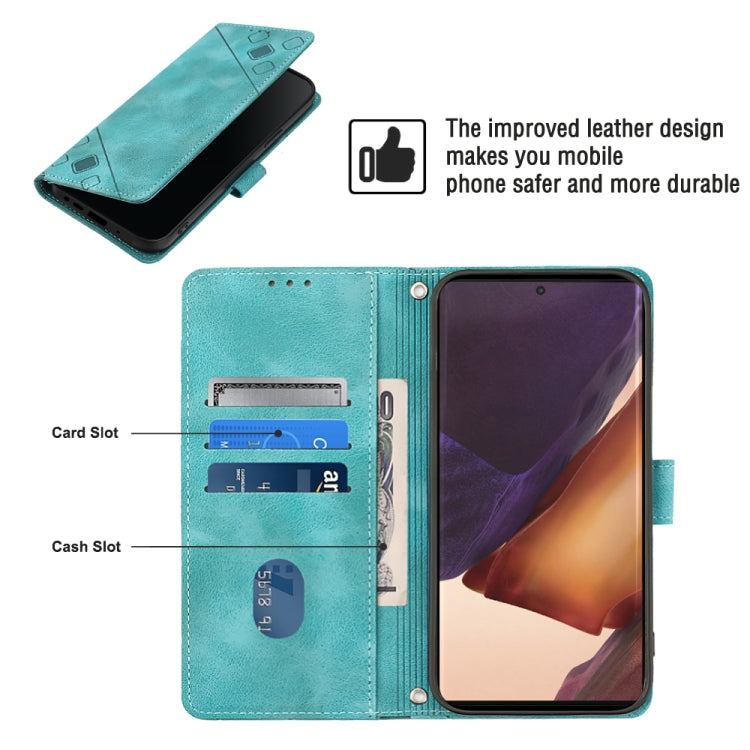 For Samsung Galaxy Note20 Ultra Skin-feel Embossed Leather Phone Case