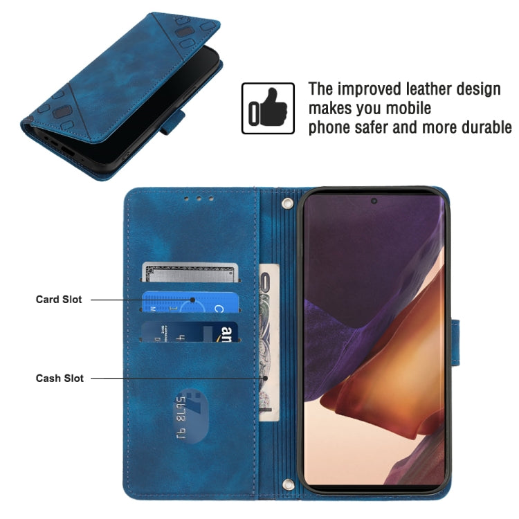 For Samsung Galaxy Note20 Ultra Skin-feel Embossed Leather Phone Case