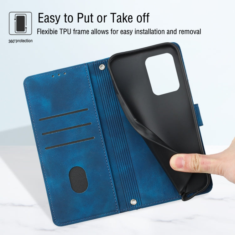 For Samsung Galaxy Note20 Ultra Skin-feel Embossed Leather Phone Case