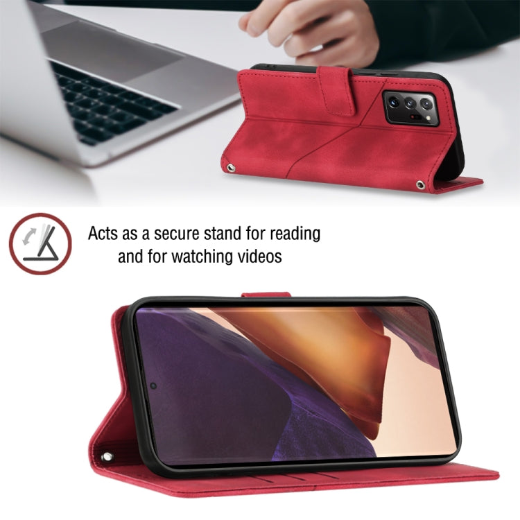 For Samsung Galaxy Note20 Ultra Skin-feel Embossed Leather Phone Case