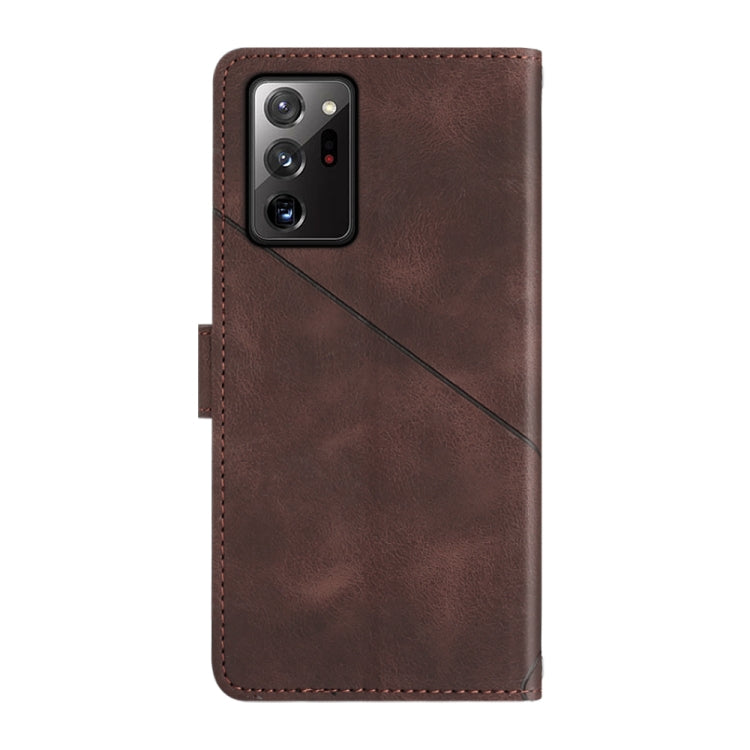 For Samsung Galaxy Note20 Ultra Skin-feel Embossed Leather Phone Case