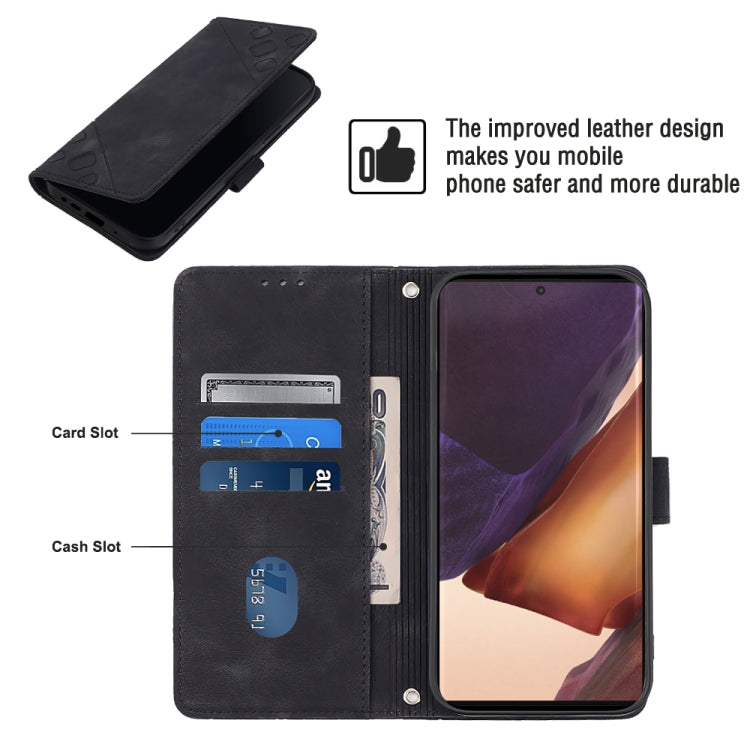 For Samsung Galaxy Note20 Ultra Skin-feel Embossed Leather Phone Case