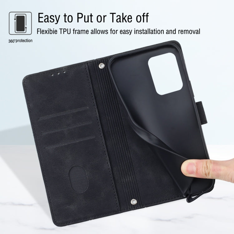 For Samsung Galaxy Note20 Ultra Skin-feel Embossed Leather Phone Case