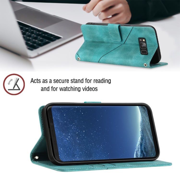 For Samsung Galaxy S8+ Skin-feel Embossed Leather Phone Case