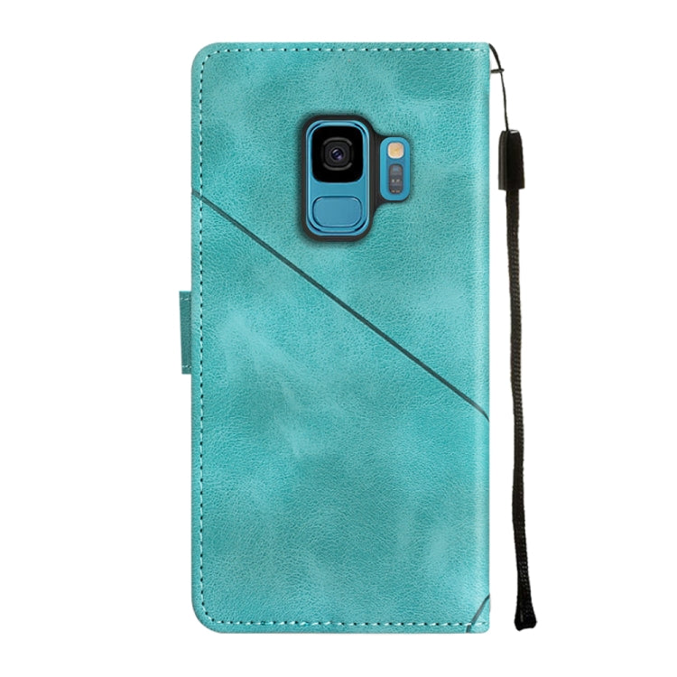 For Samsung Galaxy S9 Skin-feel Embossed Leather Phone Case