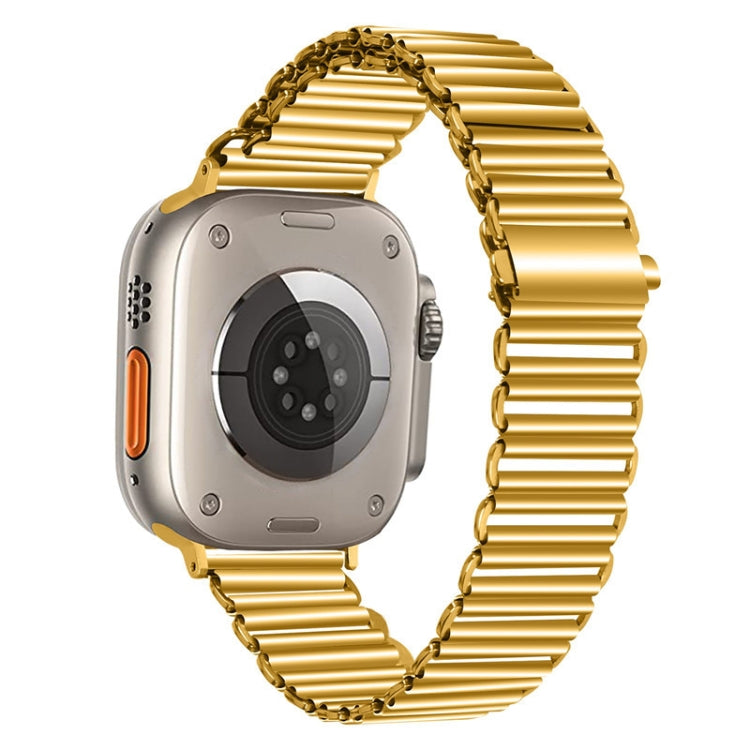 Chain Buckle Stainless Steel Watch Band For Apple Watch Ultra 49mm&Watch Ultra 2 49mm / Series 9&8&7 45mm / SE 3&SE 2&6&SE&5&4 44mm / 3&2&1 42mm