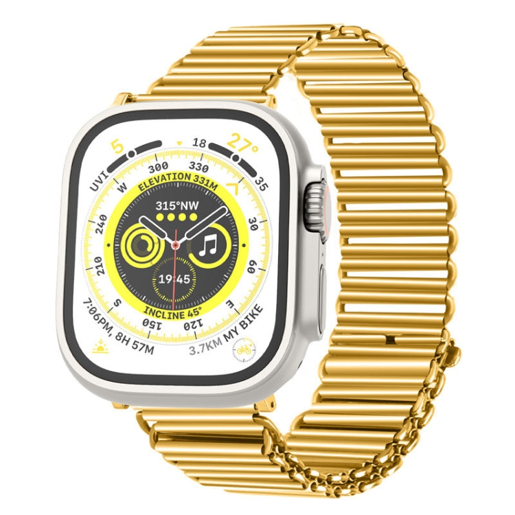 Chain Buckle Stainless Steel Watch Band For Apple Watch Series 9&8&7 41mm / SE 3&SE 2&6&SE&5&4 40mm / 3&2&1 38mm