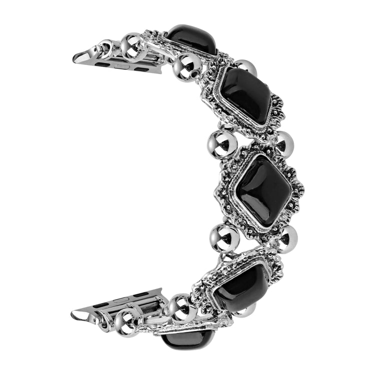 Retro Pine Stone Metal Watch Band For Apple Watch Ultra 49mm&Watch Ultra 2 49mm / Series 9&8&7 45mm / SE 3&SE 2&6&SE&5&4 44mm / 3&2&1 42mm