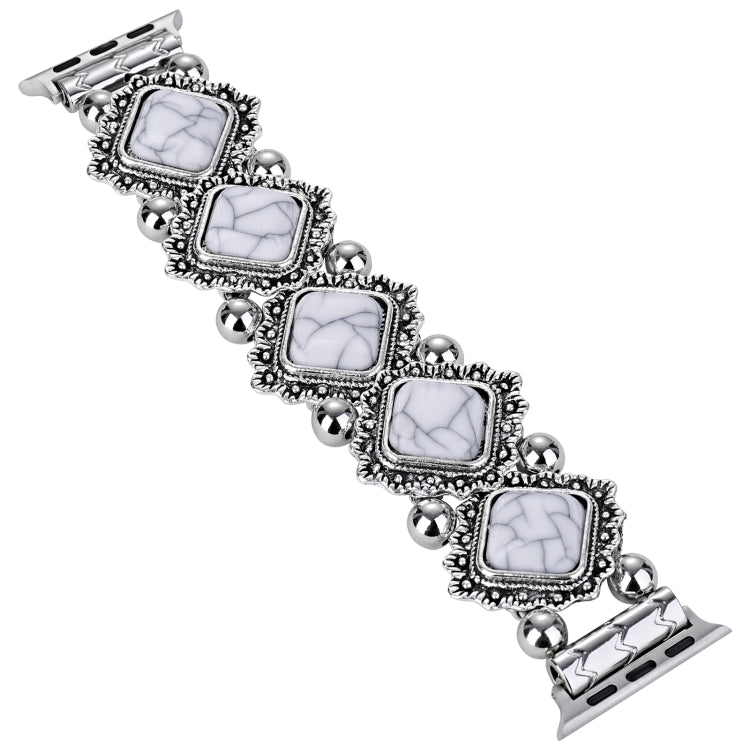 Retro Pine Stone Metal Watch Band For Apple Watch Ultra 49mm&Watch Ultra 2 49mm / Series 9&8&7 45mm / SE 3&SE 2&6&SE&5&4 44mm / 3&2&1 42mm